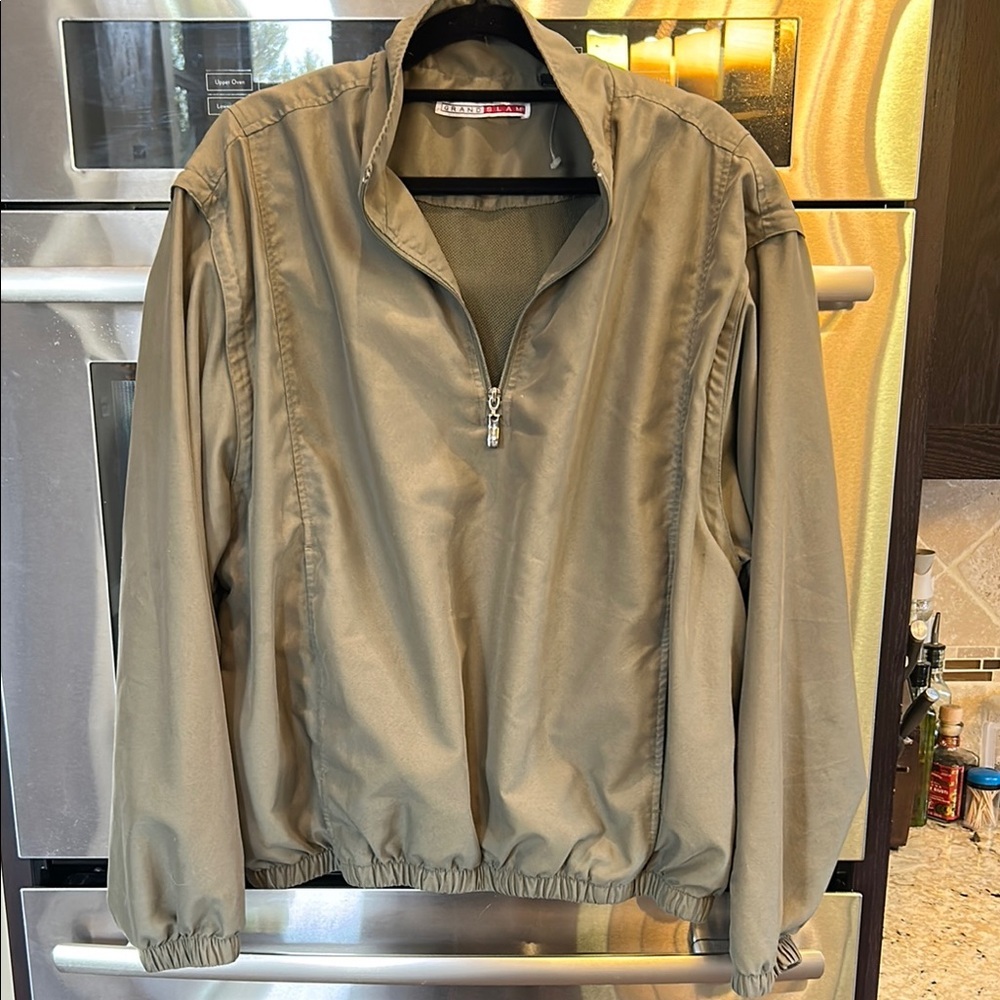 Grand Slam Olive Varsity Jacket